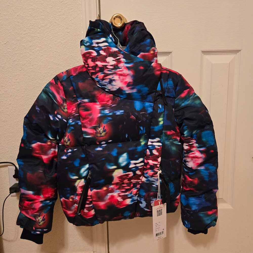 Obermeyer Isla Jacket Teen Size M 10-12, Color Bloominescense, NEW Hooded‎